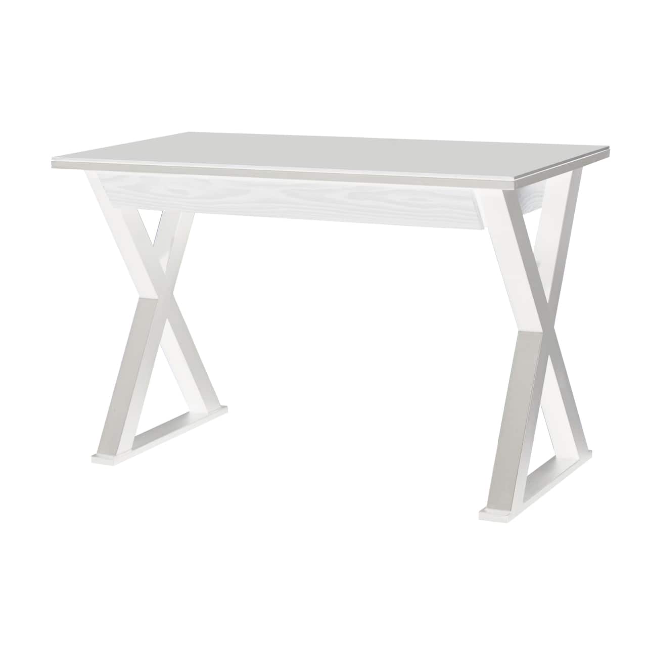 Walker Edison 48" White Modern Wood Computer Desk